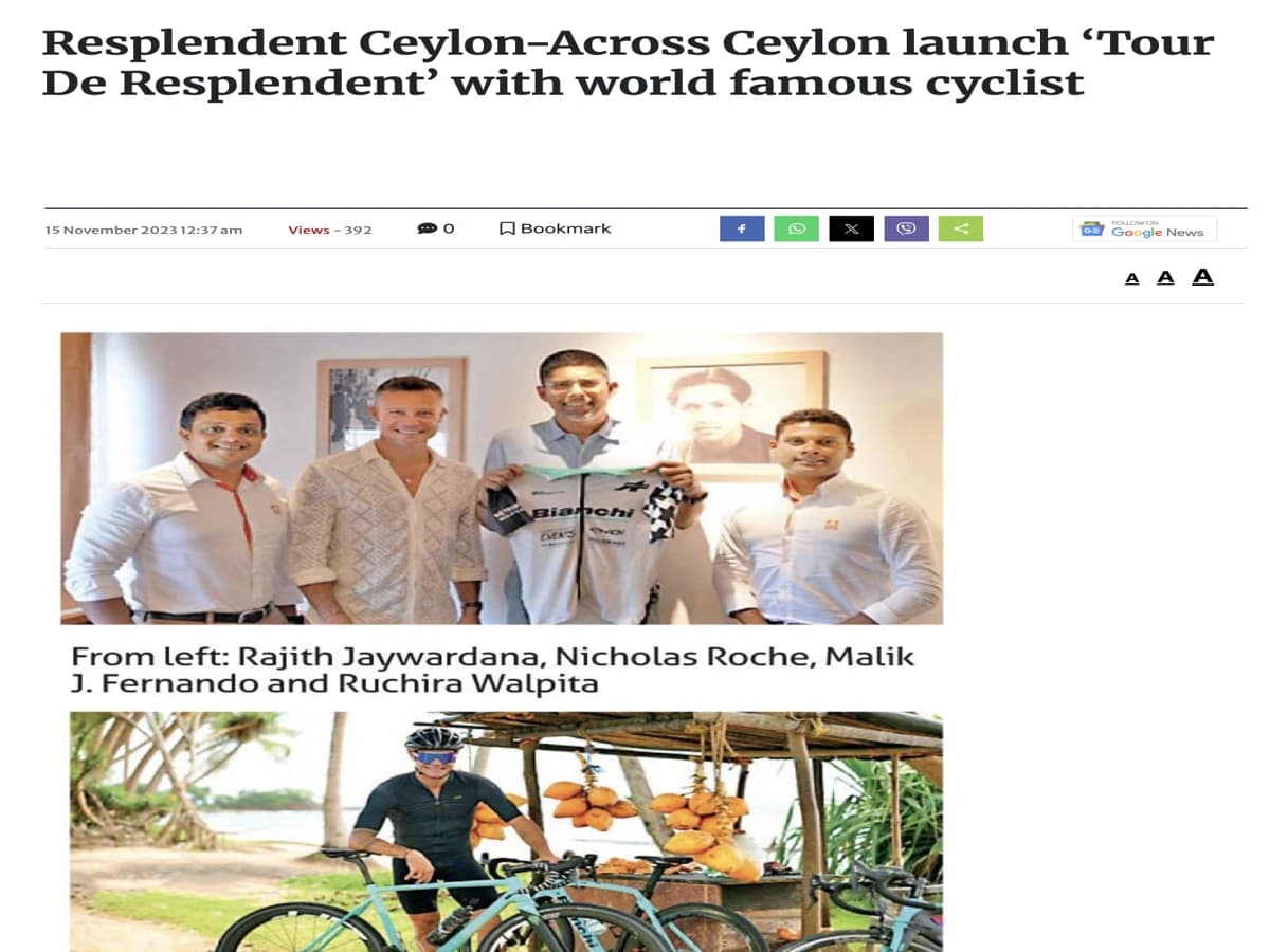 Luxury cycling in Sri Lanka